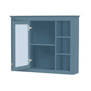 Wall Mounted Medicine Cabinet With Mirror, Storage Cabinet Featuring 6 Open Shelves And Adjustable Interior by HouseOfZazla