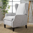 Westeros Wing Back Fabric Upholstered Recliner by Unique Piece Furniture
