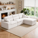 Corner Chaise Sofa With High Backrest