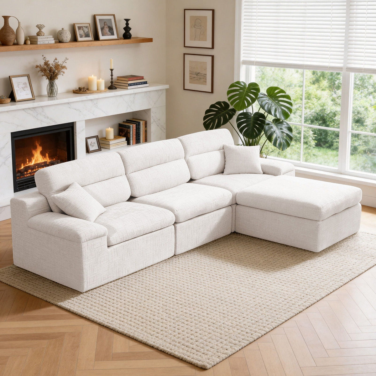 Corner Chaise Sofa With High Backrest, photo 7 of 16