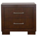 Polk - 2 Drawer Nightstand With Slim Handles - Cappuccino