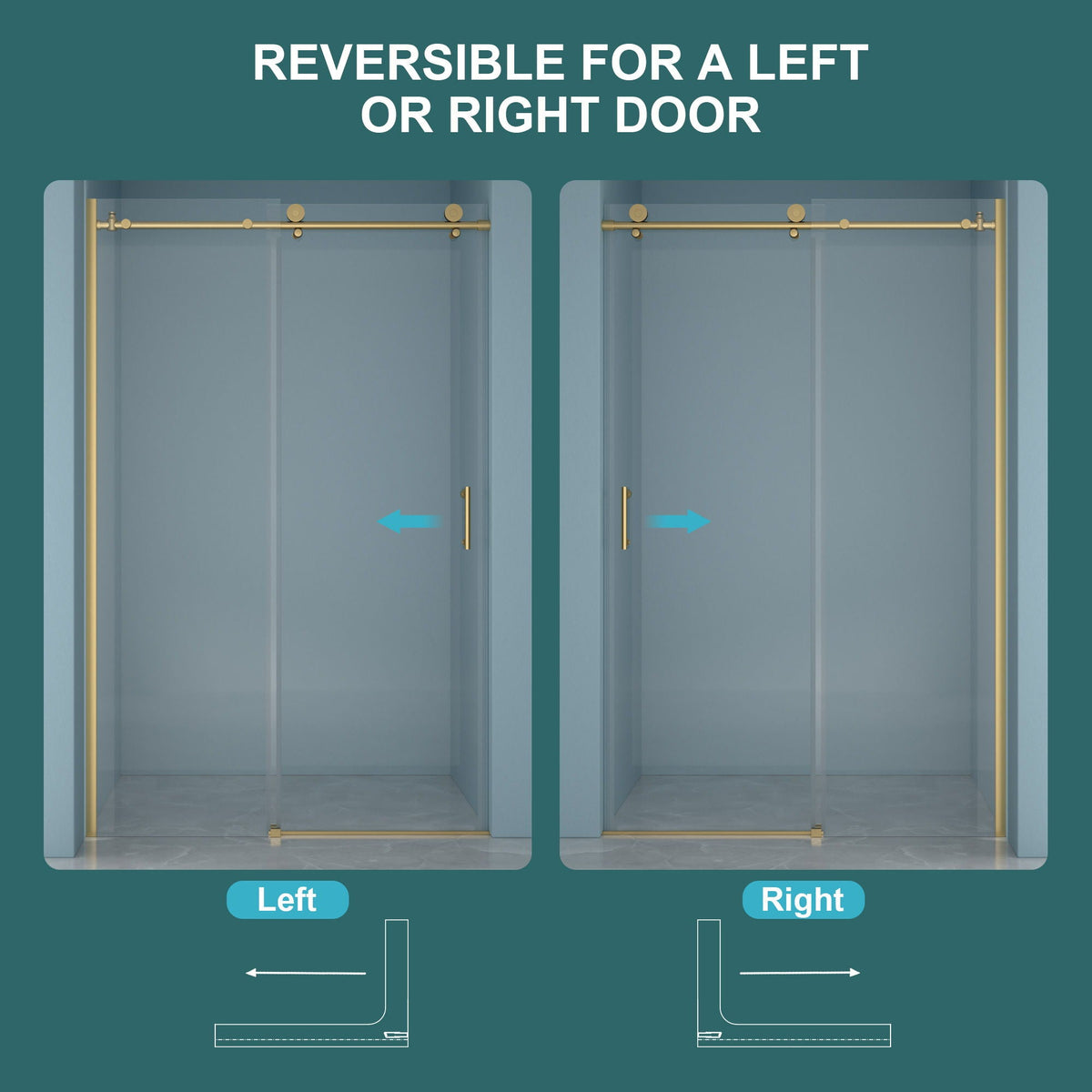 Single Sliding Bypass Shower Door Enclosure With Tempered Glass, photo 6 of 33