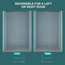 Single Sliding Bypass Shower Door Enclosure With Tempered Glass by HouseOfZazla