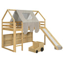 Loft Bed With House Shaped Frame And Tent by Unique Piece Furniture