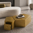 Modern Geometric Coffee Table Set of 2
