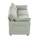 Modern Loveseat Sofa, Upholstered Couch With Side Storage Pockets