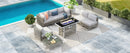 K&K Patio 8-Piece Patio Furniture Set with 43" Fire Pit Table by HouseOfZazla