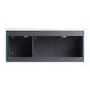 Contemporary Wall Mounted Bathroom Vanity With Resin Double Sink by HouseOfZazla