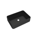 BB17 Integrated Black Ceramic Bathroom Vanity Sink by HouseOfZazla