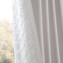 2-PK 52x84" Sound Blocking Total Blackout Curtain Panel Pair White by HouseOfZazla