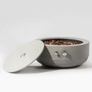 Propane Gas Fire Pit Bowl, 40000 Btu, Round For Outside - Gray