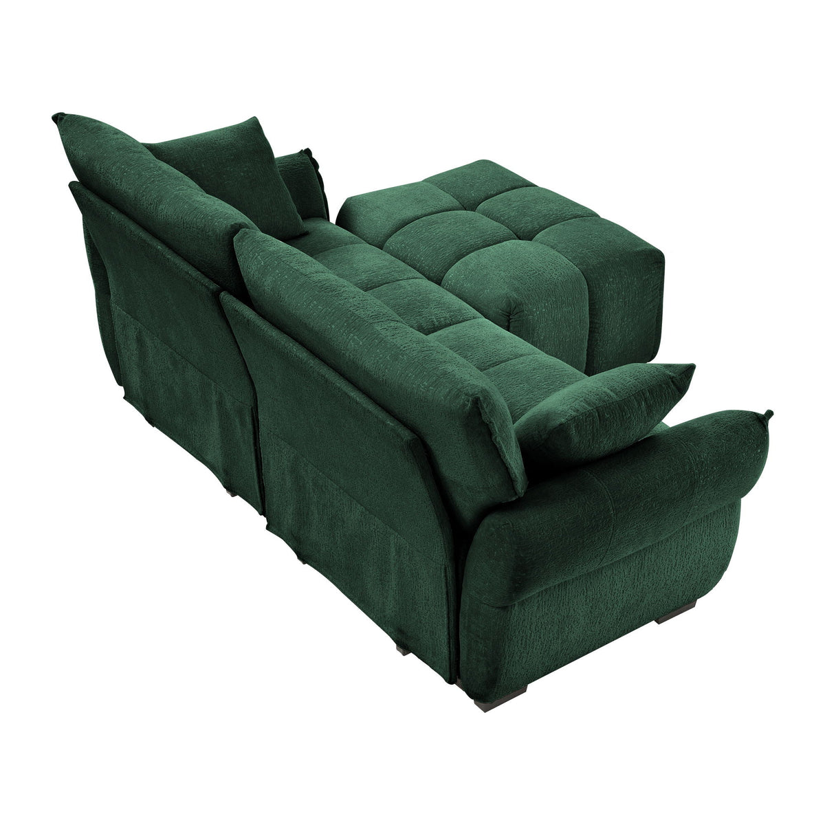 Sofa Set With Ottoman And Pillows, Textured, High Resilience Cushions, photo 22 of 40