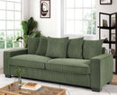 Luxe Sofa With 5 Matching Toss Pillows, Sleek Design, Spacious And Comfortable 3 Seater Couch by HouseOfZazla