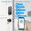 Wireless Keyless Smart Door Lock, Fingerprint & App Controlled, IP67 Waterproof