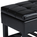 Saxon - Upholstered Transitional Storage Ottoman Bench by Unique Piece Furniture
