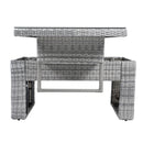 Outdoor Furniture Set Patio Rattan with Recliners and Tables