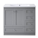 Shaker Free Standing Bathroom Vanity Cabinet With Sink, Soft Close Drawers, Soft Close Doors by Unique Piece Furniture