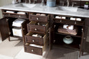 James Martin Brittany 72" Double Bathroom Vanity, Burnished Mahogany