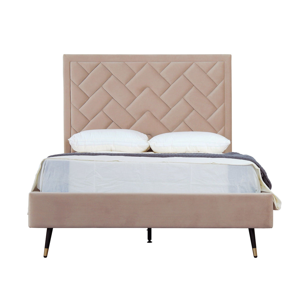 Crosby - Bed With Upholstered Headboard And Slats, photo 4 of 40