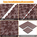New Stone Texture 12" Patio Deck Tiles, 44pcs by HouseOfZazla