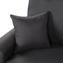 87.4"Sectional Sleeper Sofa with USB Charging Port and Plug Outlet,Pull-Out Sofa Bed with 3 Pillows, L-Shape Chaise for Living Room Small Apartment,Black