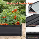 Galvanized Raised Garden Beds Outdoor 8×4×1 ft Planter by HouseOfZazla
