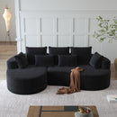 Curved Oversized Sectional Sofa With Extra Deep Seat by HouseOfZazla