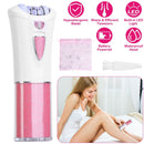 Glide Epilator For Women Cordless Women Shaver Facial Body Hair Remover Razor for Women Electric Tweezers Bikini Epilator Trimmer with LED Light