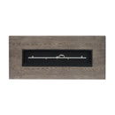 AIDAN RETANGLE IRON FIRE PIT - 50,000 BTU TANK OUTSIDE