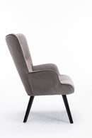 Accent chair Living Room/Bed Room, Modern Leisure Chair Silver Grey