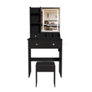 Modern Small Vanity Desk With 3 LED Lighting Modes, 3 Drawers by HouseOfZazla