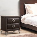 Tablita Dark Merlot Finish Nightstand by HouseOfZazla