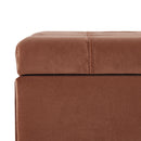 Wendover Elegant Tufted Storage Bench With Lift-Up Top And Birch Wood Legs by HouseOfZazla