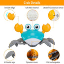 Crawling Crab Baby Toy with Music and LED Light for Kid Interactive Learning Toy Automatically Avoid Obstacles Walking Dancing Toy