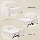 Convertible Sofa Bed Loveseat With Adjustable Backrest And USB Ports by HouseOfZazla