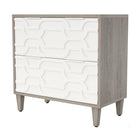 2 Drawer Lateral File Cabinet, Fits A4 / Letter / Legal - Gray / White by HouseOfZazla