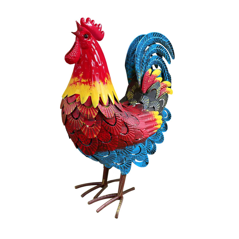 Wrought-Iron Rooster Garden Statue, photo 7 of 8
