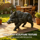 Simulated Wild Boar Resin Garden Statue