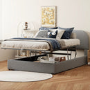 Upholstered Platform Bed With Hydraulic Storage System by HouseOfZazla