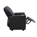 Sally Deluxe Kids Recliner Chair With Cup Holder - Black by HouseOfZazla