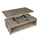 Conrad - Rectangular Lift Top Storage Cocktail Table With Casters - Stone Harbor Gray by Unique Piece Furniture