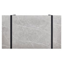 5-piece Dining Table Chairs Set, Rectangular Dining Room Table Set for 4, Modern Dining Table and faux leather Chairs for Kitchen Dining Room, Small Space, GRAY