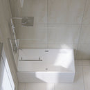 Bathtub Screen Framless Shower Door Tempered Glass Shower Panel - Transparent by HouseOfZazla