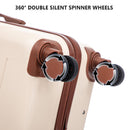 3 Pieces Set 20" / 24" / 28" Spinner Wheel Luggage With Combination Lock by HouseOfZazla