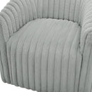 Alexa - Barrel Swivel Chair - Gray by HouseOfZazla