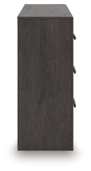Prendonea - Six Drawer Dresser - Charcoal