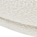 Aire - RAF Modern Rounded Chaise Lounge - Ivory White