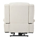 Power Lift Recliner Chair With Extended Footrest, Remote Control, Cup Holders, And Side Pockets by HouseOfZazla