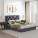 Donald - Mid-Century Modern Upholstered Platform Bed by HouseOfZazla
