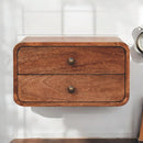 Curved Wall Mounted Bedside Nightstand by Unique Piece Furniture